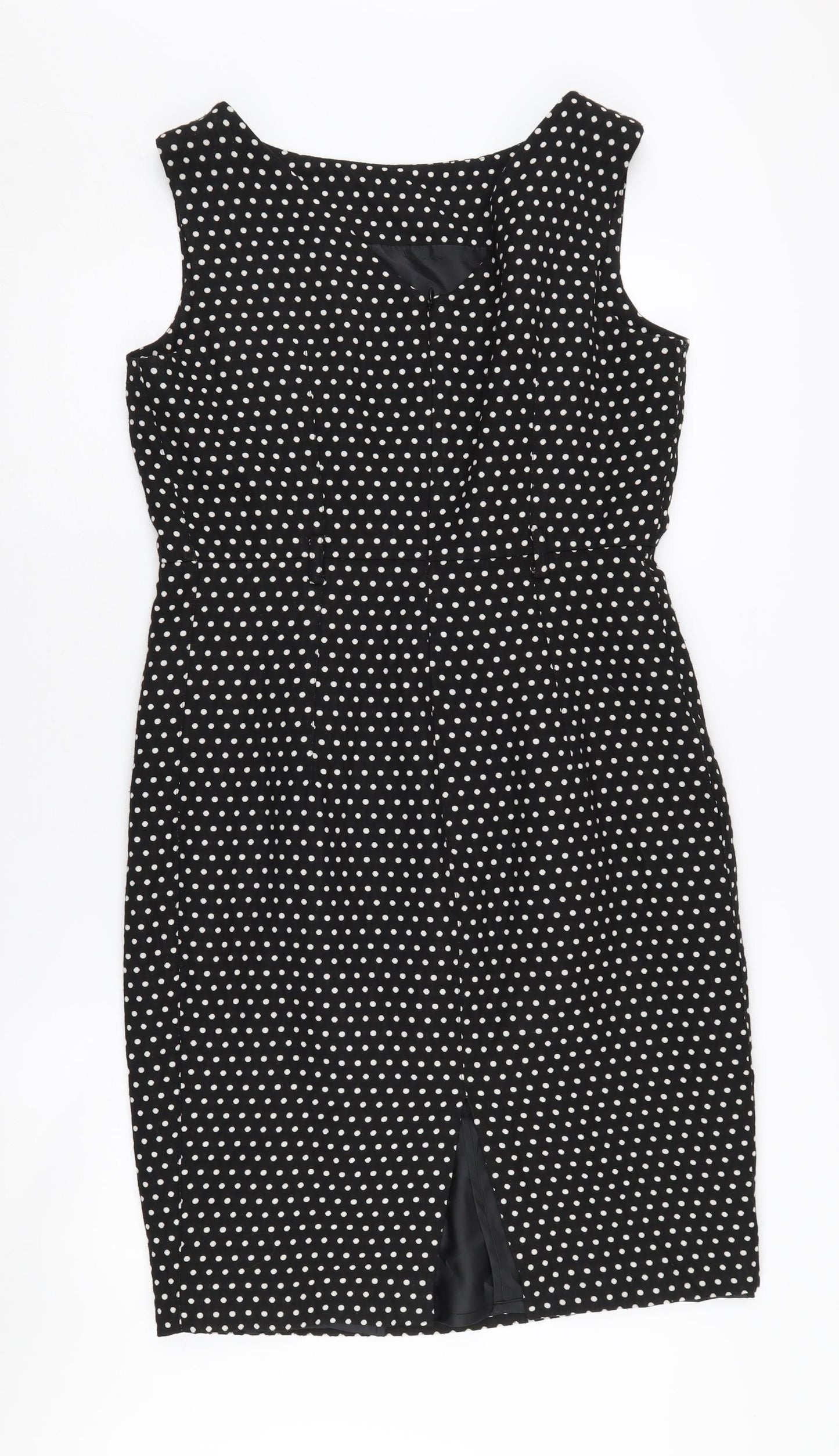 Marks and Spencer Women's Black Polka Dot Sheath Dress