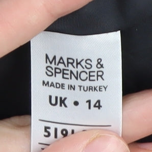 Marks and Spencer Women's Black Polka Dot Sheath Dress