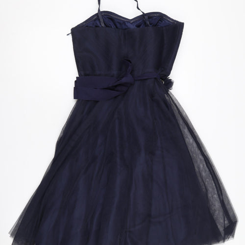 Monsoon Women's Blue A-Line Party Dress Size 10