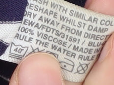 Fat Face Women's Blue Striped Wrap Dress Size 8