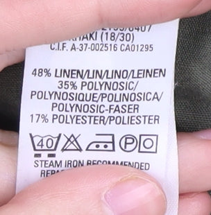 Marks and Spencer Women's Green Midi Skirt, UK 18, Vintage, Casual