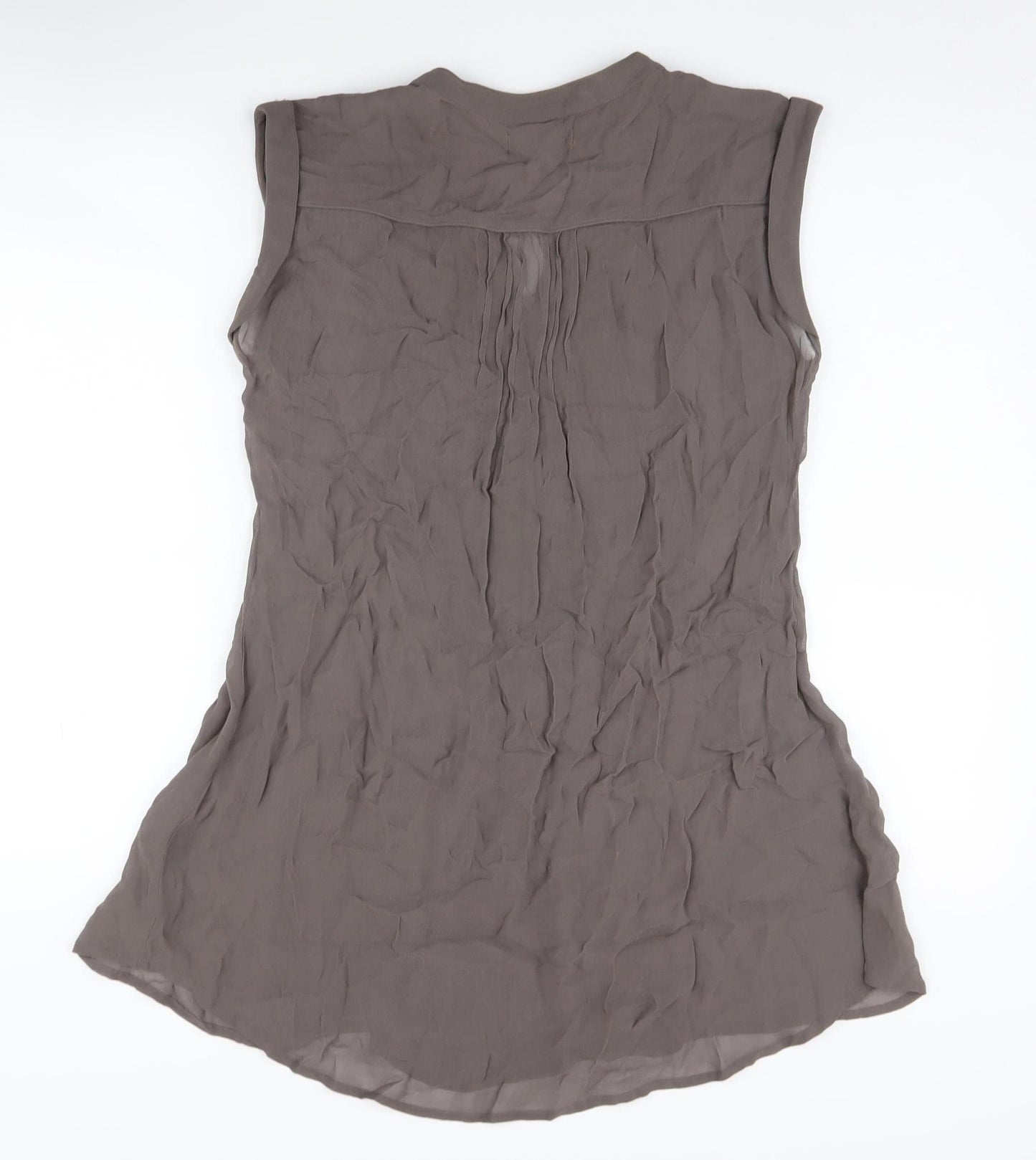 Mint Velvet Women's Grey Beaded Tunic Blouse Size 10