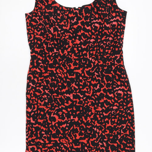Ann Taylor Women's Multicoloured Animal Print Dress, Size 8
