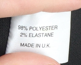 Diva Catwalk Women's Black Ruched Dress S