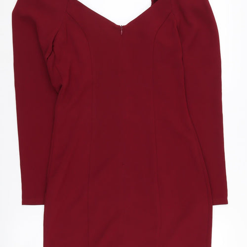 Missguided Women's Red Bodycon Mini Party Dress Size 8