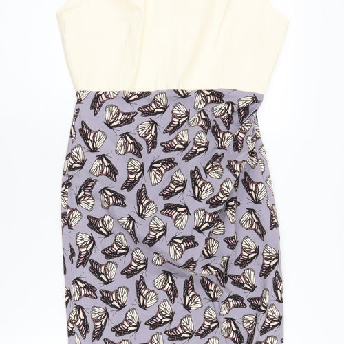 Vesper Women's Multicoloured Butterfly Pencil Dress Size 10