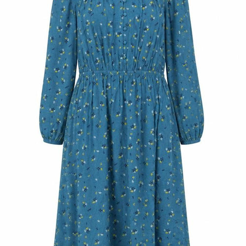 Marks and Spencer Women's Blue Floral A-Line Midi Dress