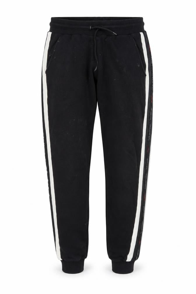 Front view of GoodForNothing Men's Black Jogger Trousers, M
