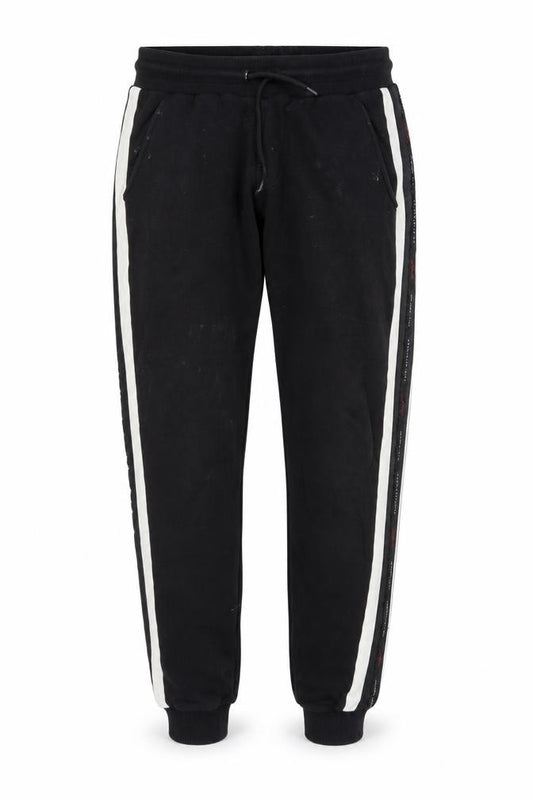 Front view of GoodForNothing Men's Black Jogger Trousers, M