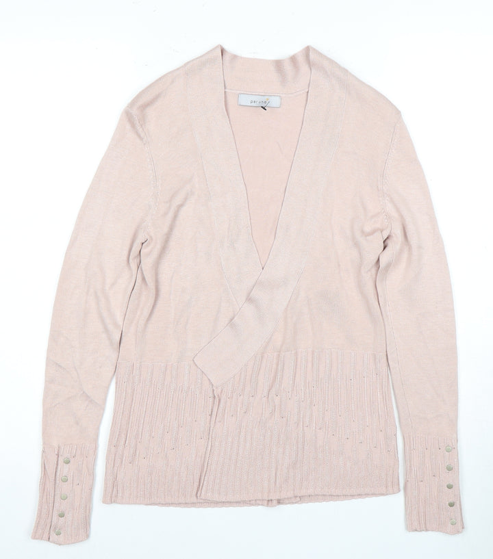 Marks and Spencer Women's Pink Cardigan Size 8