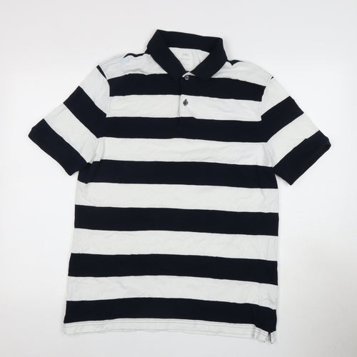 Marks and Spencer Men's L Striped Polo Shirt
