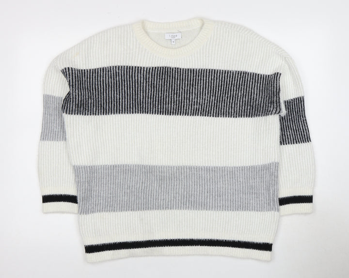 I.nco Women's Multicoloured Striped Jumper, Size 14