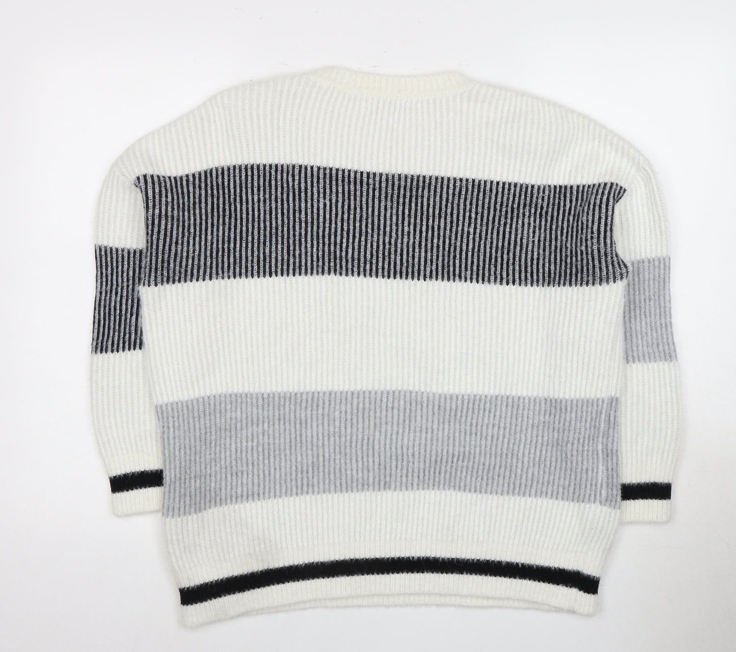 I.nco Women's Multicoloured Striped Jumper, Size 14