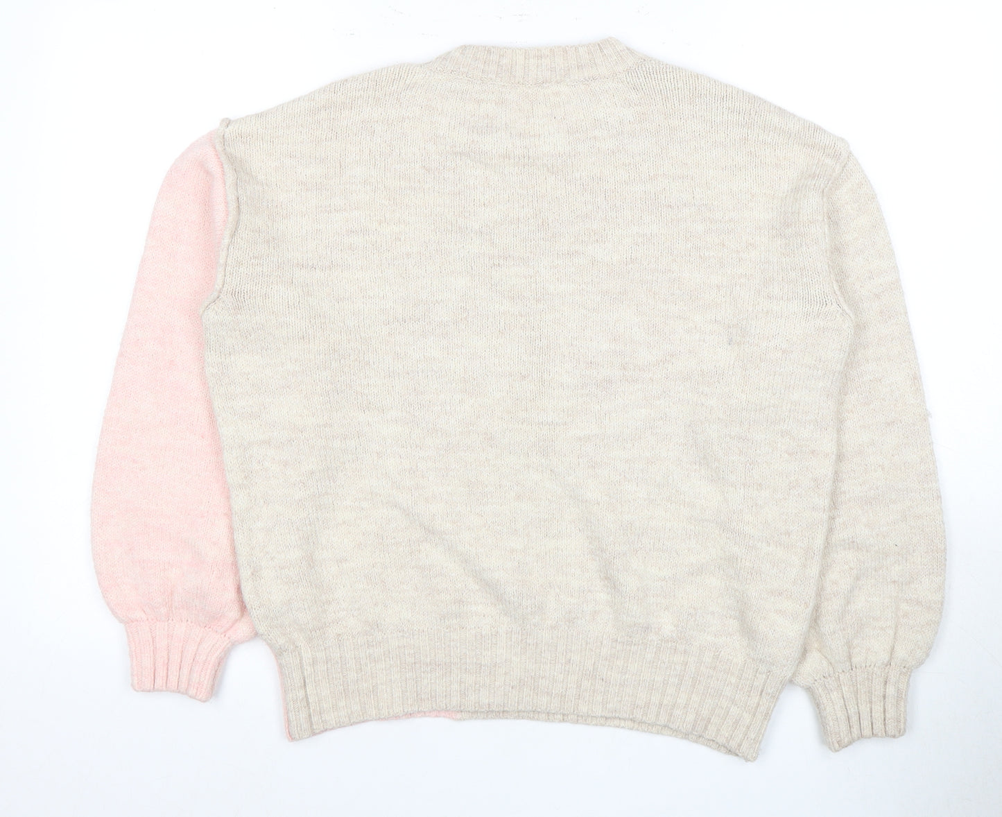 Next Women's Pink Sequin Star Pullover Jumper M