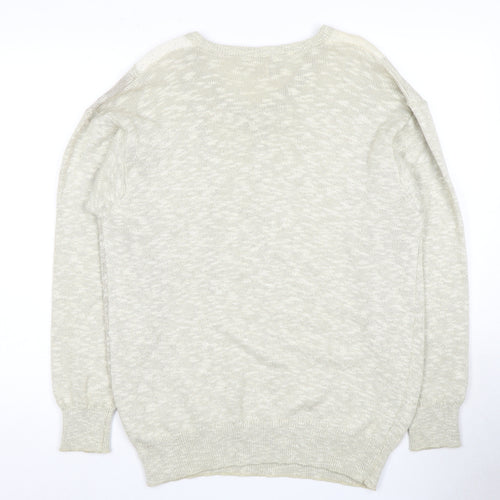 St Michael Men's Beige V-Neck Pullover Jumper M