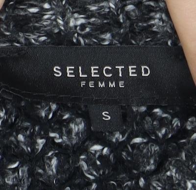 Selected Femme Women's Black High Neck Jumper Size S