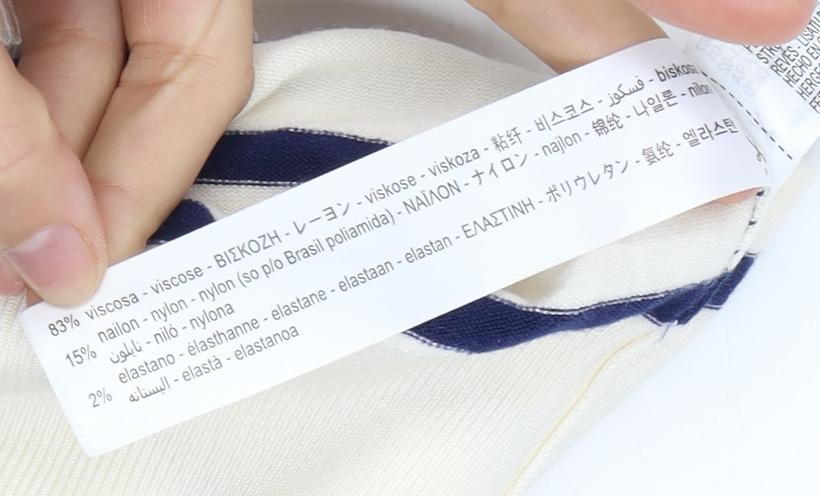 Zara Women's Beige Black Striped Short Sleeve Top S