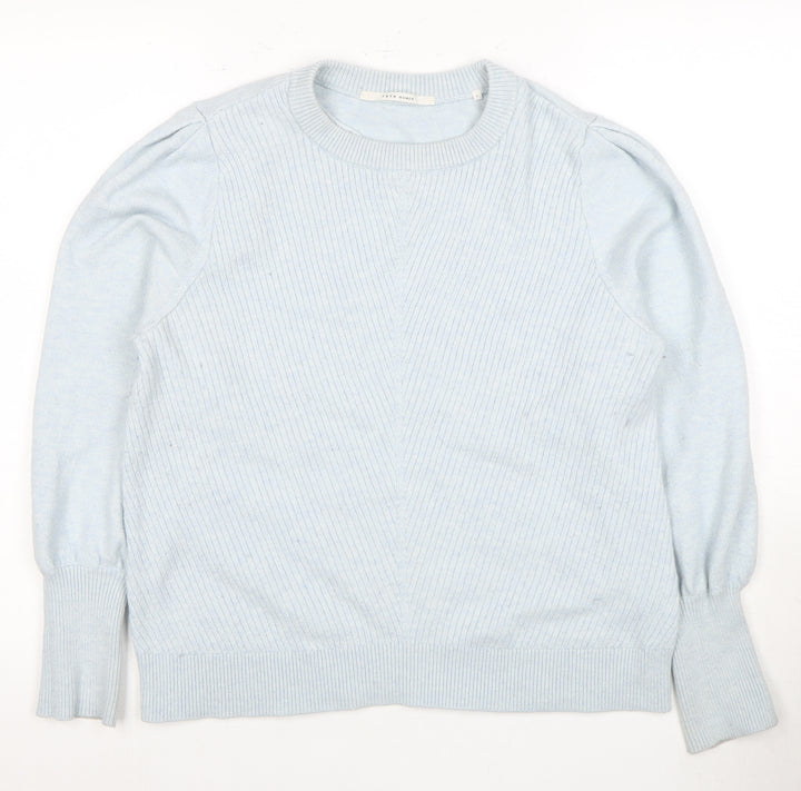 YAYA Women's Blue Crew Neck Pullover Jumper - Size L