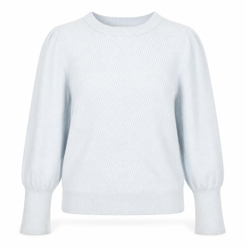 Front view of YAYA Women's Blue Crew Neck jumper -, size L
