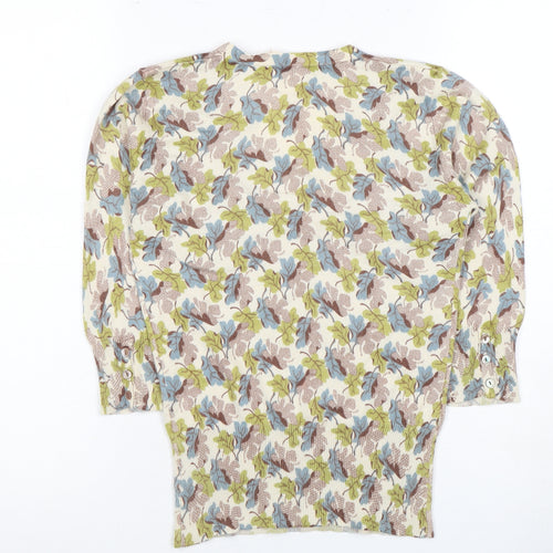 So Marilyn Women's Multicoloured Floral Blouse, V-Neck, Small