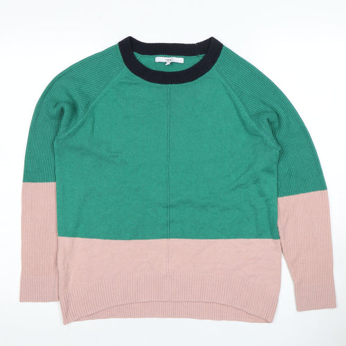 Next Women's Green & Pink Crew Neck Jumper S