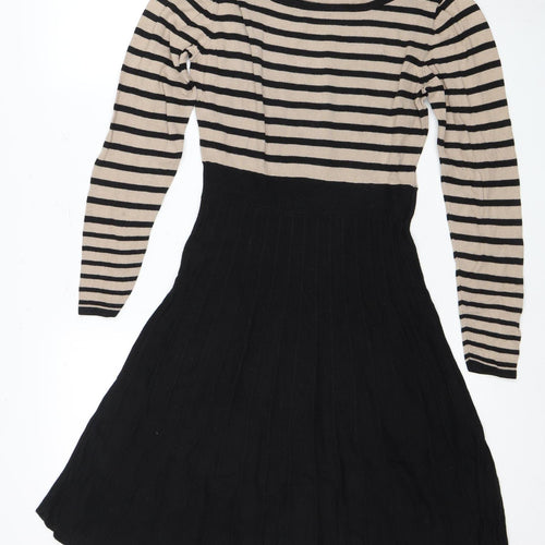 Oasis Women's Striped Long Sleeve Dress