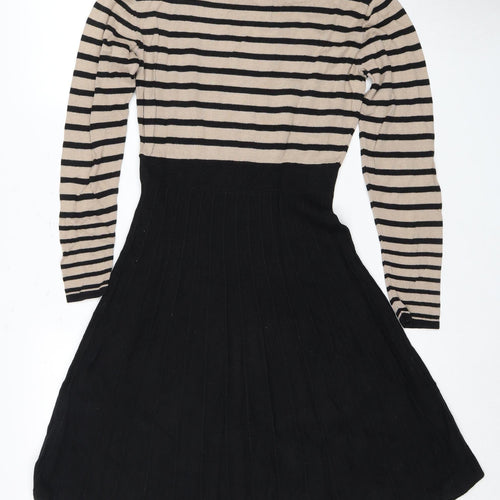 Oasis Women's Striped Long Sleeve Dress