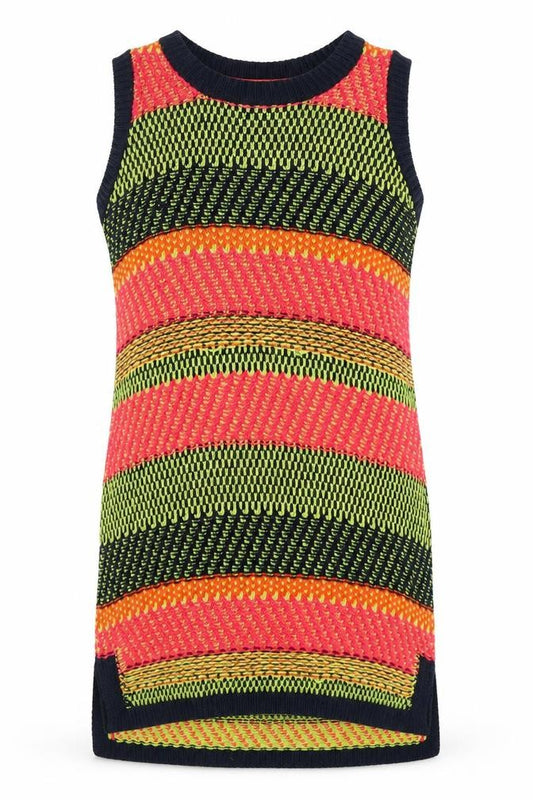 Front view of Next Women's Multicoloured Geometric Dress, size 8