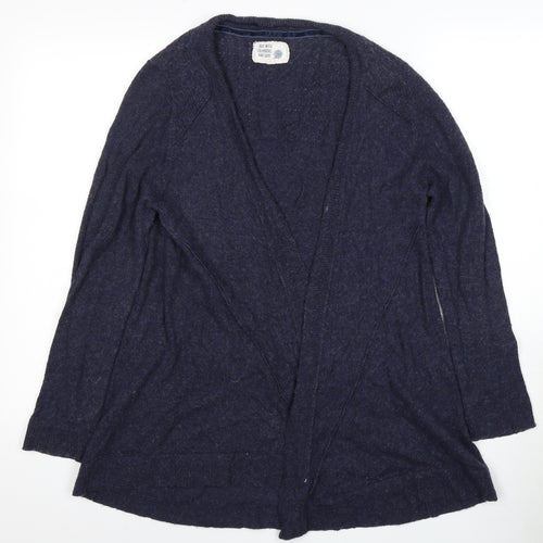 Debenhams Women Blue Cardigan Size 12, Button Accent