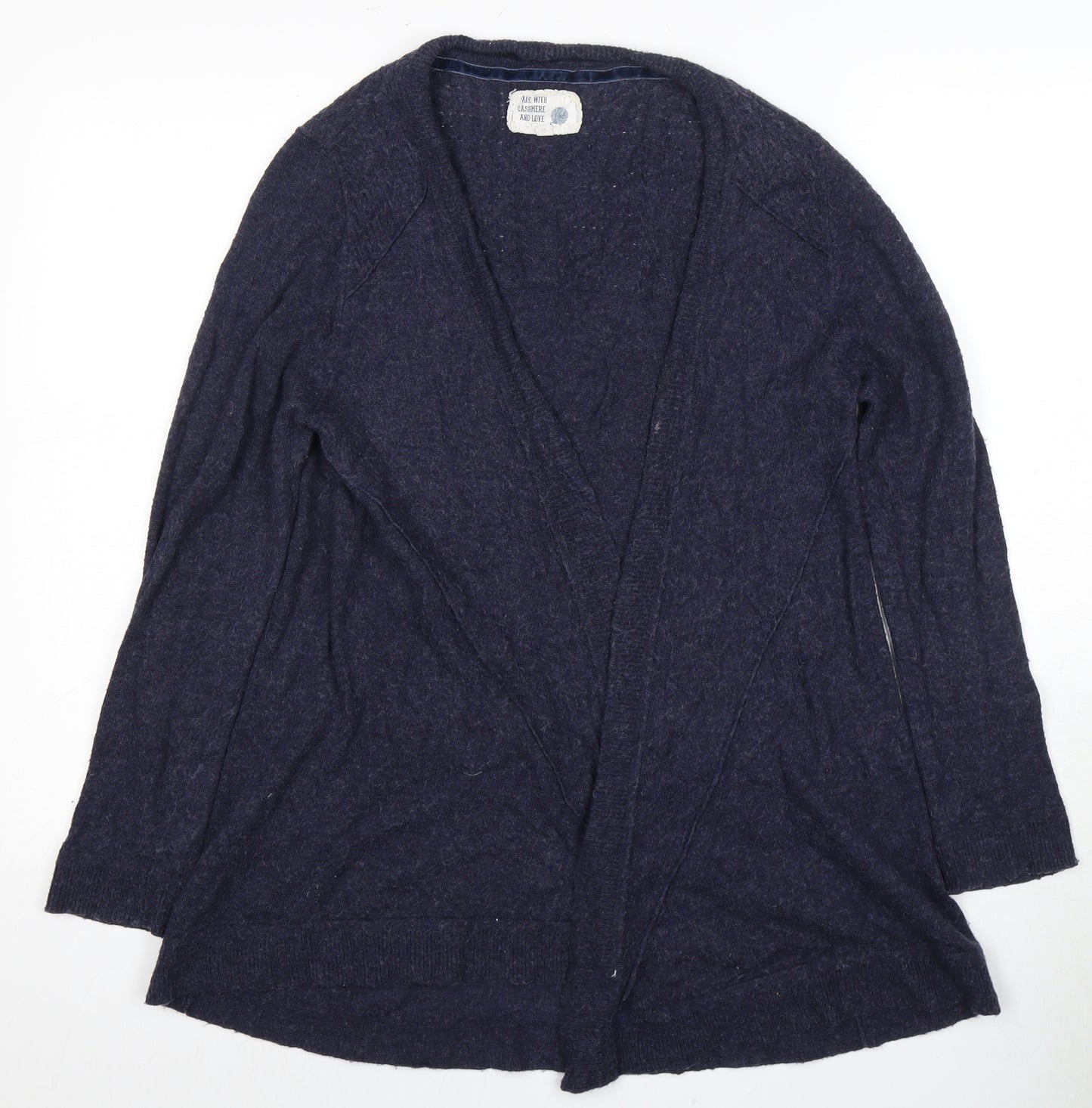 Debenhams Women Blue Cardigan Size 12, Button Accent