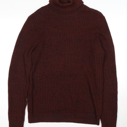 Next Men’s Brown Roll Neck Pullover Jumper Size M