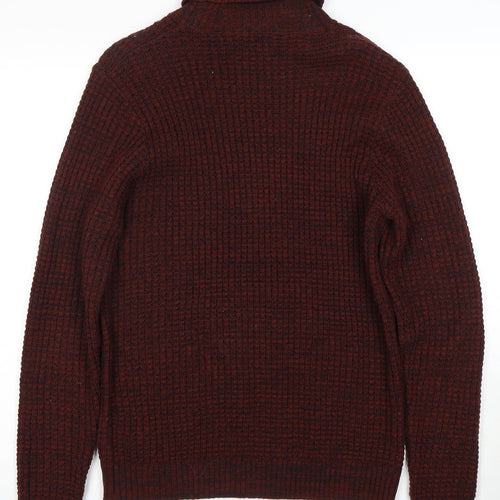 Next Men’s Brown Roll Neck Pullover Jumper Size M