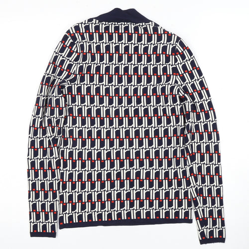 River Island Women's Multicoloured Mock Neck Blouse Size 10