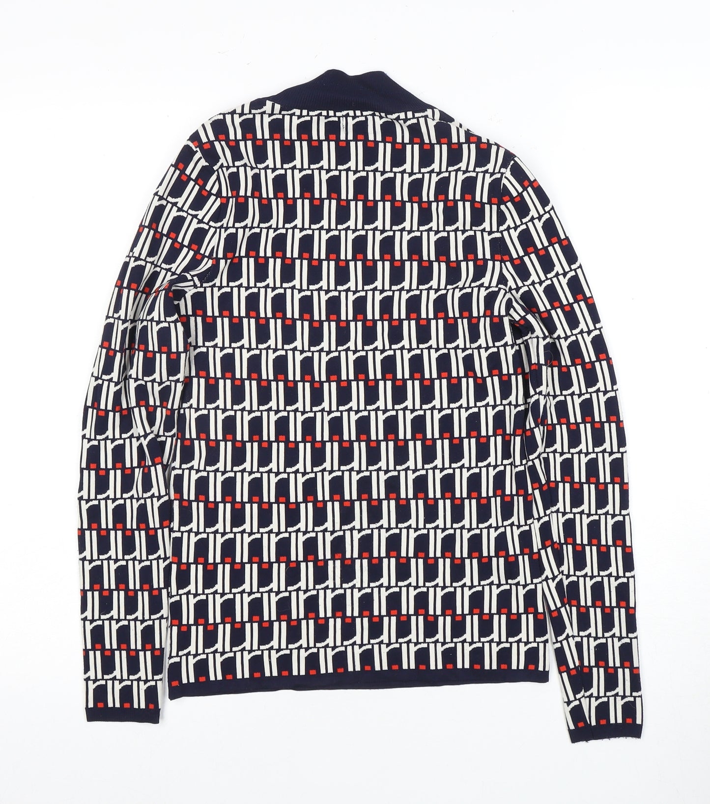 River Island Women's Multicoloured Mock Neck Blouse Size 10