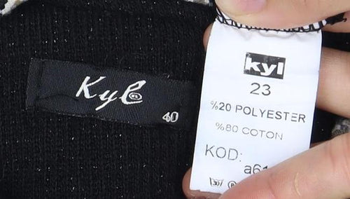 Kyl Women's Black Bow Sleeve Dress Size 12