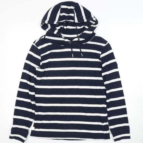 Regatta Unisex Blue Striped Pullover Hoodie Size 10