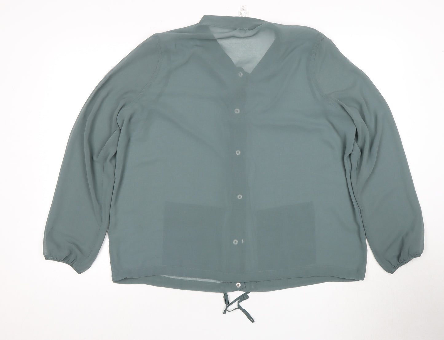 Wynne Layers Women's Green Button-Up Shirt L