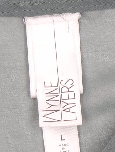 Wynne Layers Women's Green Button-Up Shirt L