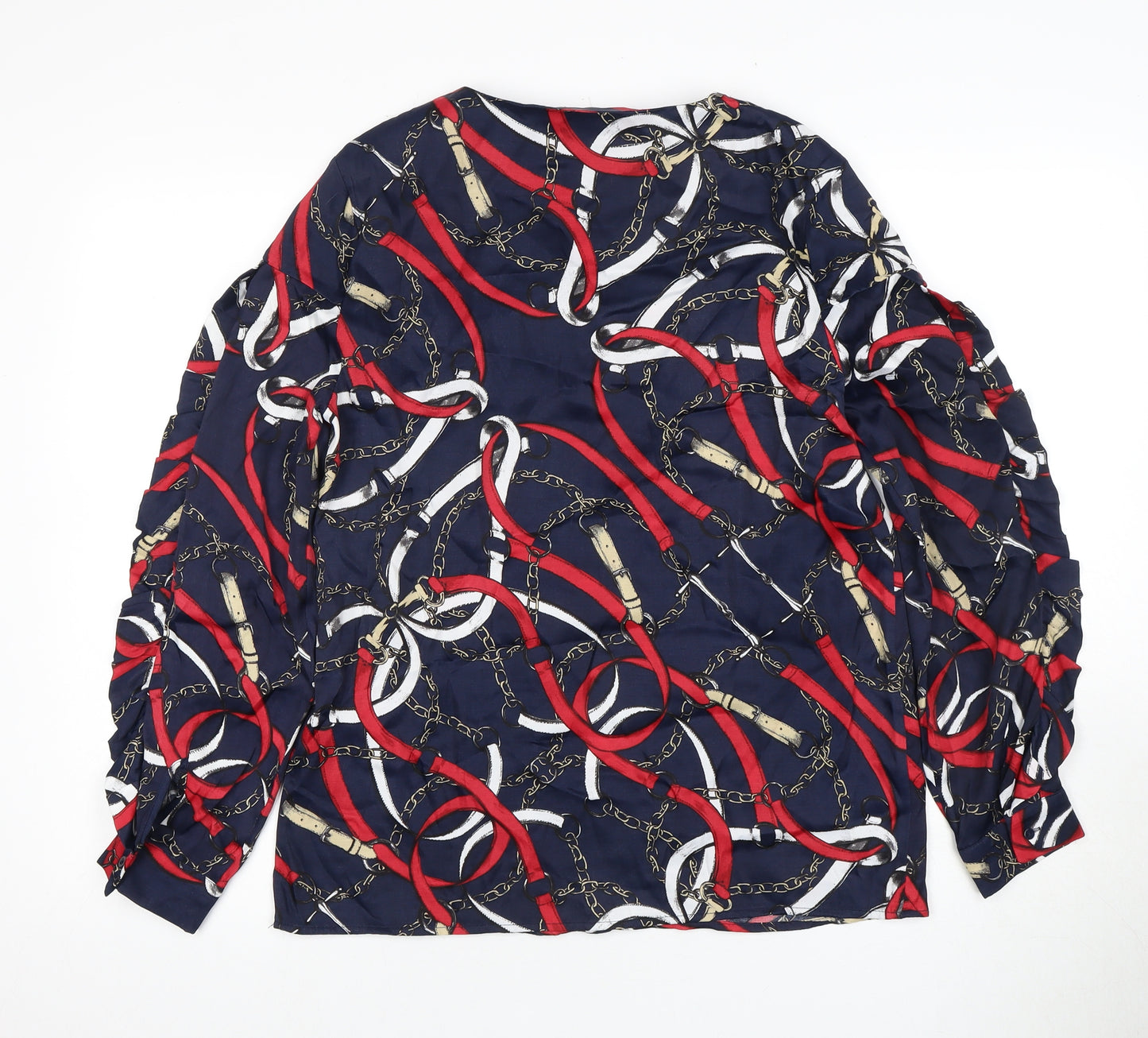 Marks and Spencer Women's Multicoloured Long Sleeve Blouse