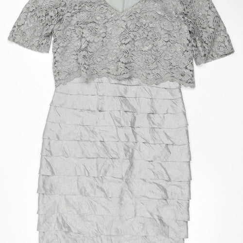 Marks and Spencer Women's Grey Pencil Dress, Size 12
