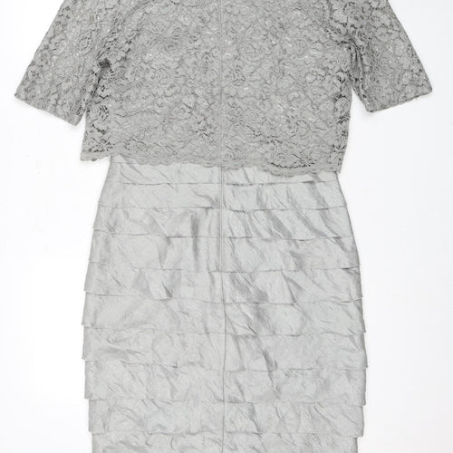 Marks and Spencer Women's Grey Pencil Dress, Size 12