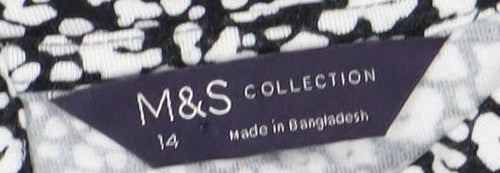 Marks and Spencer Women's Black Shift Dress Size 14