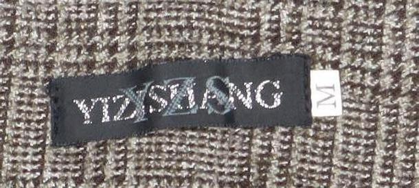 Women's Brown Check Pencil Skirt M