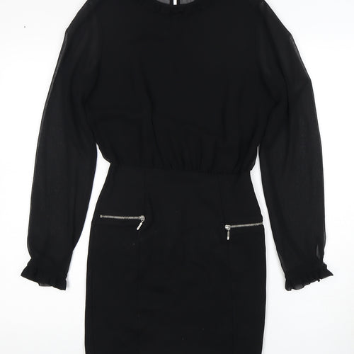 TRF Women's Black Long Sleeve Dress Size 6
