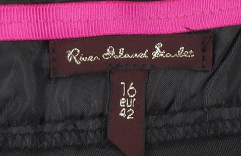 River Island Women's Black Trumpet Skirt Size 16