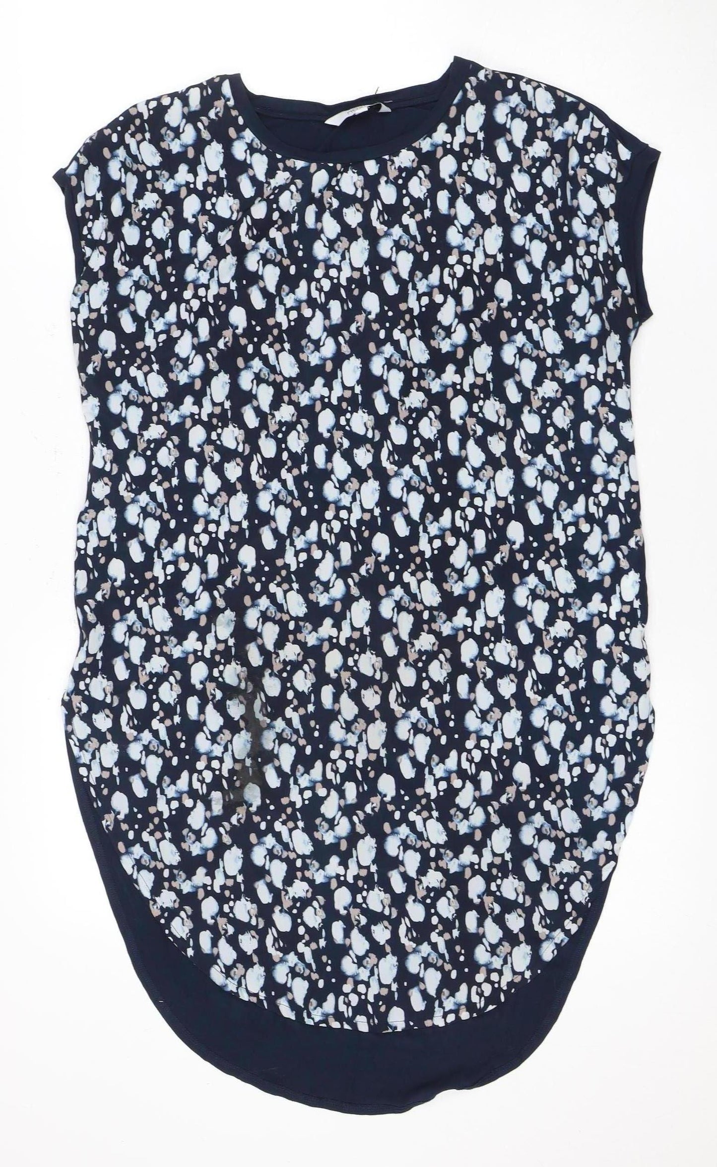 Next Women's Blue Floral Sleeveless Blouse Size 10