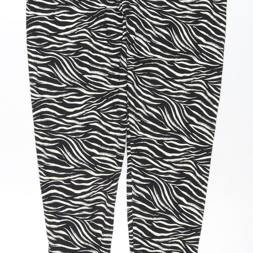 Marks and Spencer Women's Black Animal Print Leggings Size 14