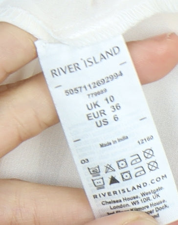 River Island Women's Floral Puff Sleeve Dress