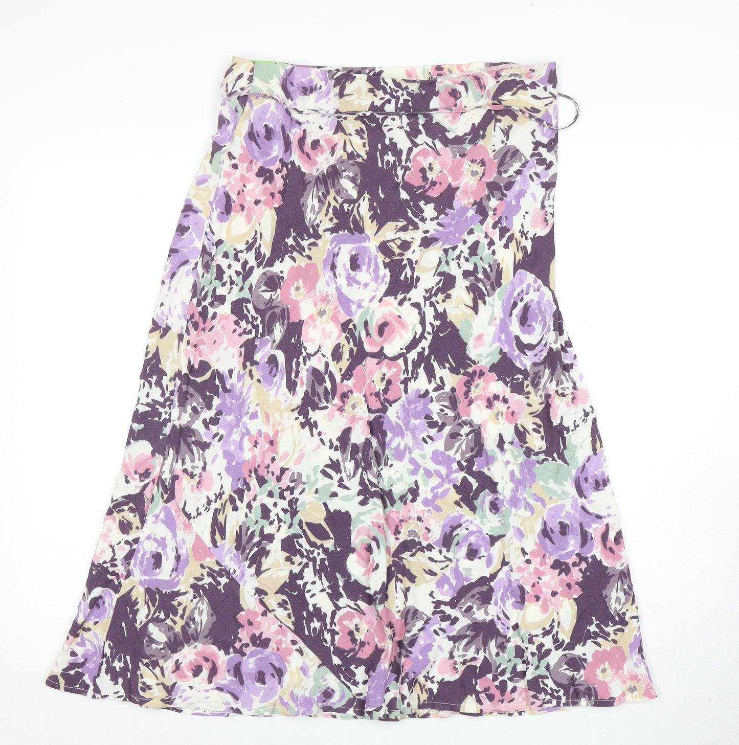 Marks and Spencer Women's Multicoloured A-Line Floral Skirt Size 12