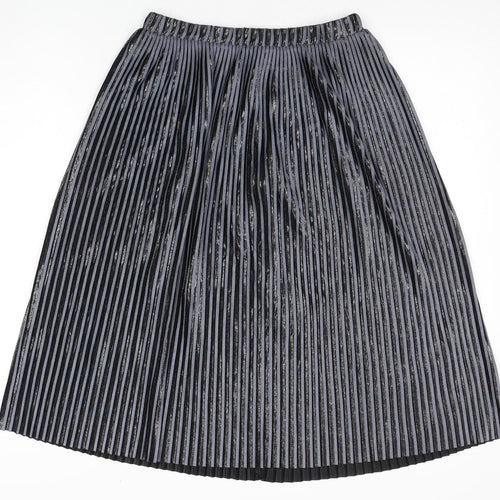 Zara Women's Black Pleated Midi Skirt, Size S